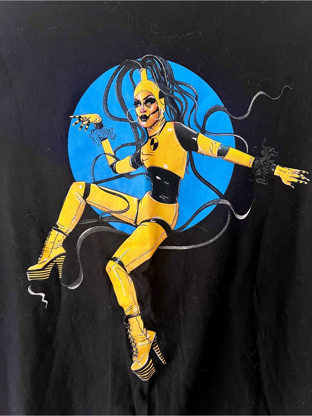 Original Gottmik Unisex Black Crewneck Long Sleeve T from Ru Paul’s Drag Race